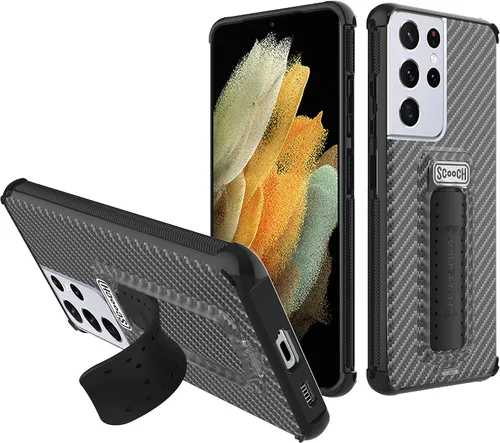 Vista 65 de Scooch Wingman - Funda con función atril para Samsung Galaxy S9 [protección contra caídas de 10 pies] [soporte bidireccional] funda protectora a