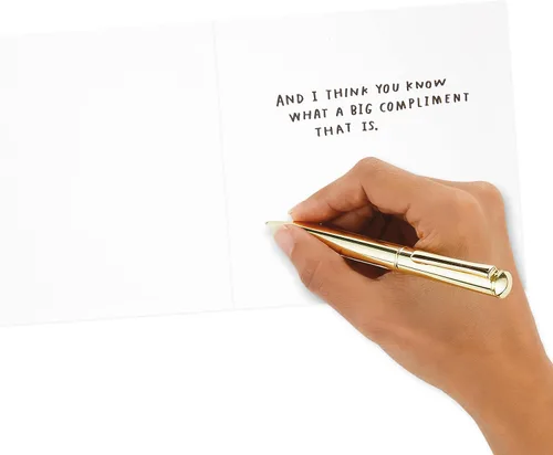 Vista 6 de Hallmark Good Mail - Paquete de 2 tarjetas de cumpleaños para mujer (vino y confeti)