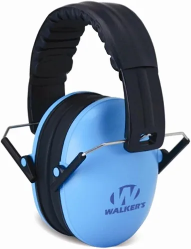 Vista 3 de Walker's Low Profile Lightweight Padded Headband Adjustable Folding Noise-Reducing Hearing Protection Earmuffs