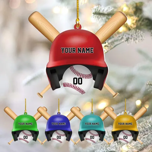 Vista 28 de Personalized Baseball Christmas Ornament Custom Player Gift Decor 25on335