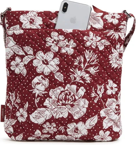 Vista 5 de Bolso cruzado estilo hipster universitario de algodón con triple cremallera (varios equipos disponibles)