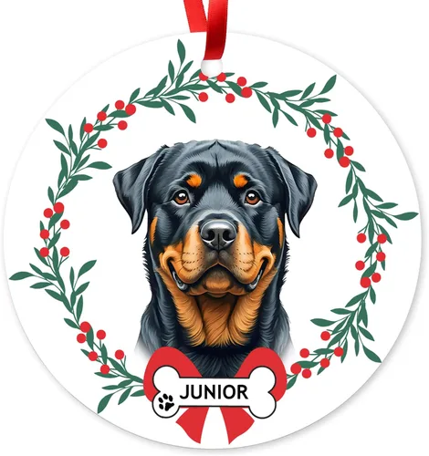 Vista 27 de Adorno de Navidad personalizado de Beagle, adorno personalizado con nombre de mascota, regalos para los amantes de los perros Beagle, decoración