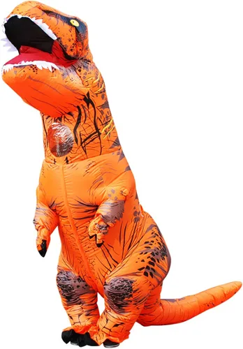 Vista 7 de Disfraz inflable de dinosaurio de Purim para fiesta de Halloween, cosplay, trajes de mascota, vestido de anime de dibujos animados para adultos