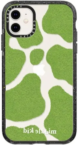 Vista 115 de Funda Impact de CASETiFY para iPhone 11 - Tiempo A Solas de Esther Kim - Negro Claro