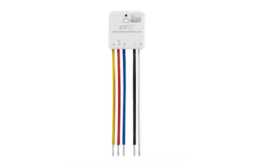 Vista 2 de Zooz Serie 700 Z-Wave Relé inteligente de largo alcance ZEN51 Se instala detrás del interruptor de pared o en la luz Compatible con SmartThings