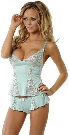Vista 2 de Conjunto de lencería atractiva Velvet Kitten Deep Desires de camisilla y panty