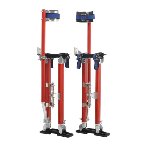 Vista 8 de Zancos para Paneles de Yeso de 15-23 Pulgadas de Altura Ajustable Elevadores Herramienta de Aluminio para Pintura Acabado Poda de Ramas Limpieza