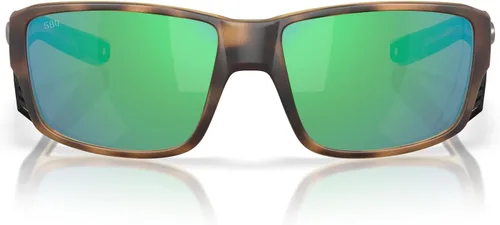 Vista 14 de Costa Man - Gafas de sol con montura negra mate, lentes de espejo azul, 2.36 pulgadas Espejo Negro/Cobre Plata 20.46 oz