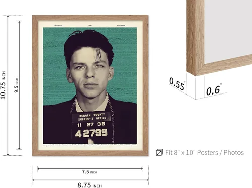 Vista 3 de Monem Art Mugshot Print - Póster retro de ojos azules de Ol' - Arte de diccionario - Diseño de pared de retrato de músico famoso - Gran decoración