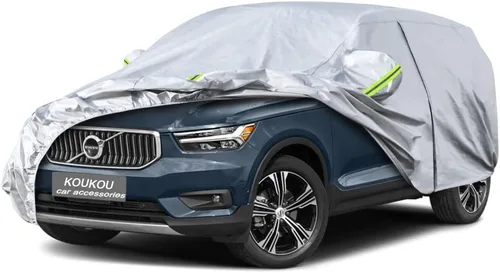 Vista 125 de KouKou Funda impermeable para automóvil SUV adecuada para BMW X1 de 2009 a 2025, 7 capas a prueba de viento para todo tipo de clima, cubierta