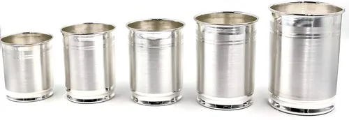 Vista 5 de Vidrio con sello de plata pura 999 - Estilo #03 (vidrio 2.75 pulgadas - 1.41 oz)
