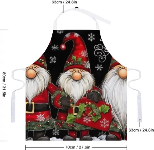 Vista 2 de Delantales de gnomo, duradero, cómodo, resistente, con bolsillos, para hombres y mujeres (paquete de 1), Gnome