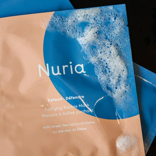 Vista 5 de Nuria - Juego de máscaras purificadoras de láminas de burbujas, máscaras limpiadoras para eliminar las impurezas para una piel limpia, adecuado