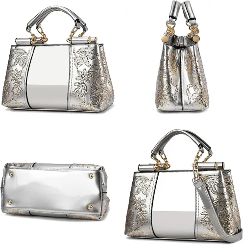 Vista 3 de Nevenka - Bolsas de moda de charol para mujer