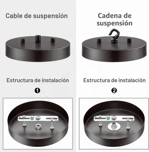 Vista 4 de Qc Kit de toldo de luz de techo, 6 pulgadas, placa de cubierta de lámpara para tapa de araña o luz colgante, placa de cubierta de luz de techo