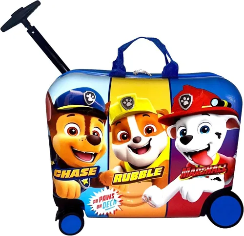 Vista 2 de Fast Forward Maleta de 18 "para niñosequipaje de mano con ruedas para niños pequeños de remolque, Varios colores, Paw Patrol