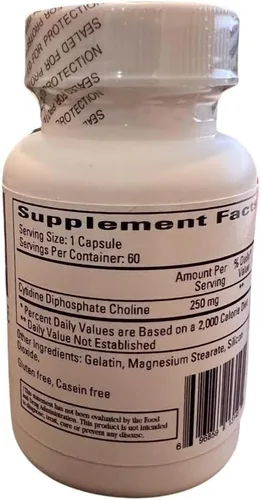 Vista 2 de Ecological Formulas - Citidina Colina 250 mg 60 cápsulas [Salud y Belleza]