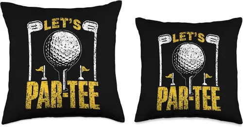 Vista 3 de Club Golfing Golfer Golf Funny Let's Par-Tee Hobby Golfer - Cojín de golf, 16 x 16 pulgadas, multicolor