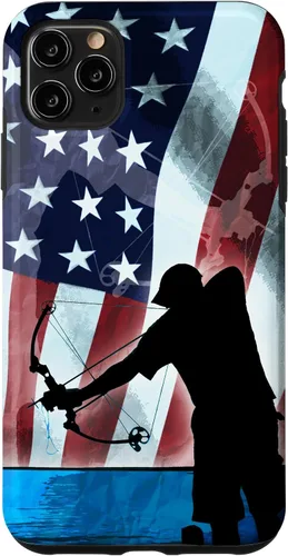 Vista 13 de Bowfishing American Flag Bow Hunting for Fish bowfisher Case for iPhone 17