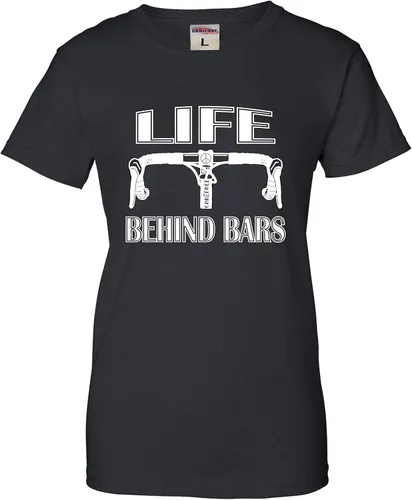 Vista 20 de Go All Out Camiseta divertida de bicicleta para mujer Life Behind Bars