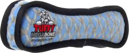 Vista 4 de TUFFY® Paquete de 2 juguetes de peluche ultra duraderos para perros Bone 2 eslabones de cadena de hueso azul