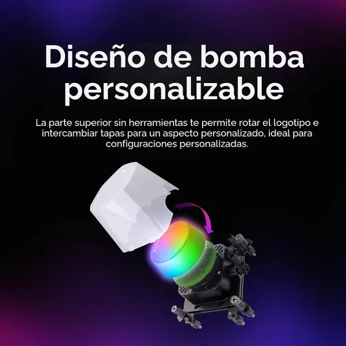 Vista 10 de Cooler Master Elite Liquid 240 AIO Liquid CPU Cooler, ARGB
