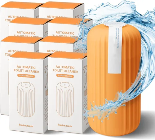 Vista 22 de Fresh & Fresh Limpiadores automáticos para inodoros (verde bosque) – 1 botella (hasta 2500 descargas/botella), limpiador de inodoro comercial