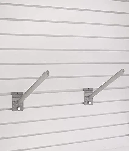 Vista 2 de Gancho de ángulo de pared con revestimiento de goma resistente de 12.5 pulgadas con cerradura (paquete de 2)