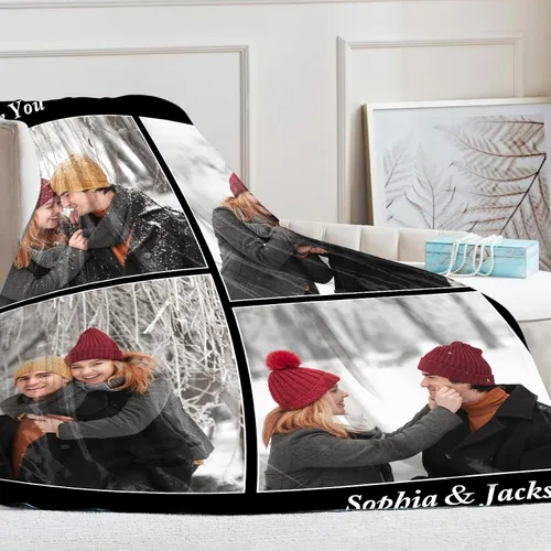 Vista 75 de Manta personalizada con imagen, manta personalizada con texto de fotos, manta de fotos personalizada para amiga, mamá y papá, regalos personalizados