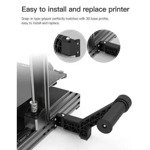 Vista 4 de Creality - Soporte de carrete de filamento giratorio para Ender 3, Ender 3 V2, Ender3 Pro, Ender 3 V2 Neo, Sidewinder X1, Ender 5 Pro/Plus, Vyper