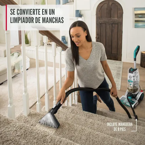 Vista 3 de [Usado] Hoover Smartwash - Limpiador automático de alfombras, FH52000, turquesa