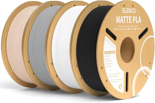 Vista 10 de ELEGOO Paquete de filamento de impresora 3D PLA mate 22 lbs 0.07 in