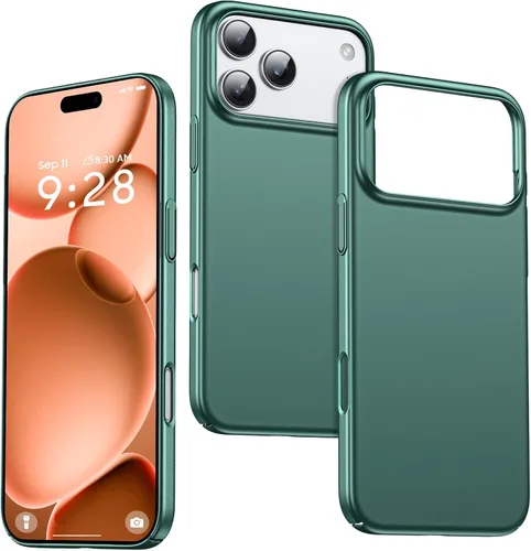 Vista 14 de GRECAZO Funda delgada para iPhone 16 Pro Max, ultra fina, color negro