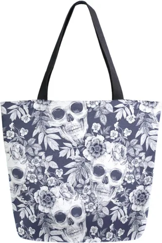 Vista 25 de Chic Funny Cute Pattern Big Handle Extra Large Shoulder Tote Bag for Beach Travel Weekender Gym Grocery Shopping