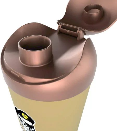 Vista 5 de Bullet Shaker Cup Botella agitadora con temática militar Taza de proteína a prueba de fugas con compartimento de almacenamiento Mezcla