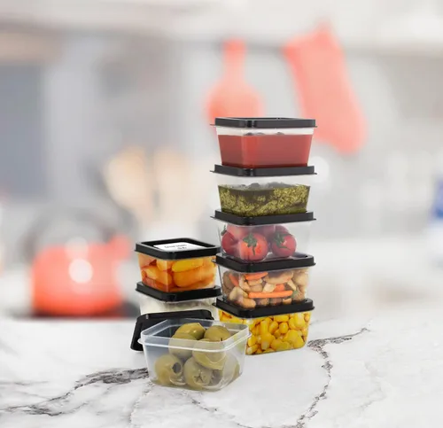Vista 7 de ZENVY Paquete de 50 mini recipientes reutilizables de 2 onzas, incluye 50 recipientes de plástico de 2 onzas y tapas, para salsas, salsas, salsas