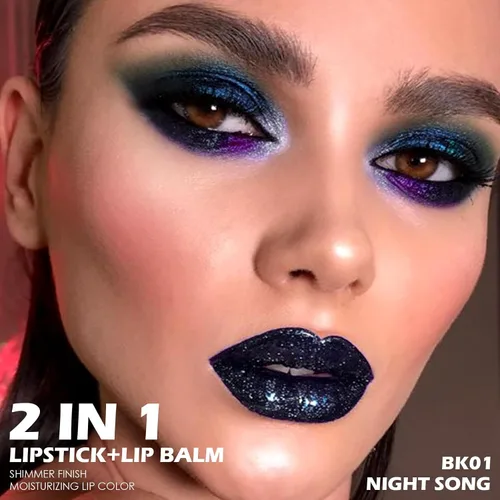 Vista 3 de FOCALLURE Lápiz labial brillante hidratante, acabado brillante perlado, bálsamo labial tintado hidratante con textura cremosa, mancha de labios