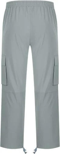 Vista 6 de Pantalones de carga para hombre, pantalones tácticos de senderismo, pantalones holgados de entrenamiento de pierna ancha, elásticos, pantalones