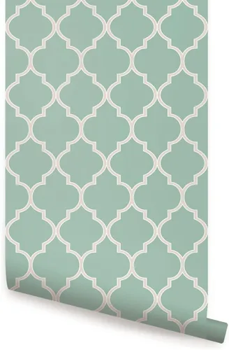 Vista 7 de Papel para empapelar diseño marroquí - Pelar y pegar - por Simple Shapes, Beige