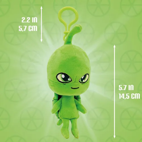 Vista 3 de Miraculous Ladybug Kwami - Llaveros de mochila Lifesize de 5 pulgadas, juguetes de clip de Wayzz The Turtle - Accesorios portátiles de mariquita