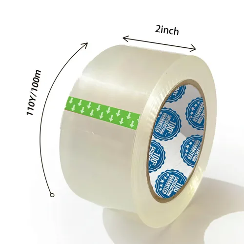 Vista 4 de Cinta de embalaje de alta calidad de 2.0 mil de 3 pulgadas x 110 yardas (24 rollos) – Cinta de embalaje transparente para envío, cinta adhesiva