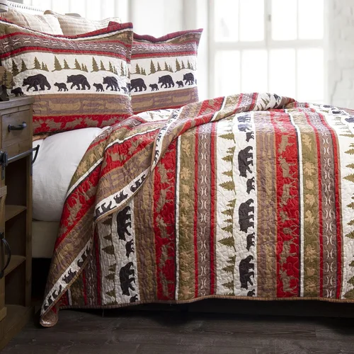 Vista 9 de CARSTENS, INC. Western Aztec Country - Juego de ropa de cama de microfibra de 3 piezas, juego de edredón de microfibra de 3 piezas, Wrangler Western