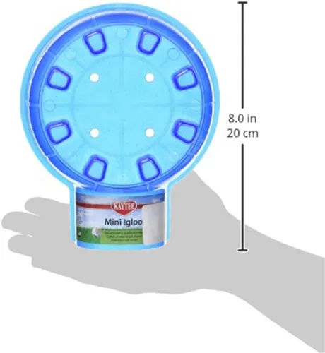 Vista 3 de Kaytee Igloo Habitat Escondite para hámsters, jerbos, ratas y otros animales pequeños, mini
