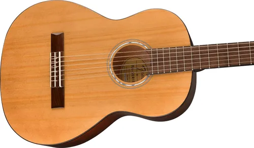 Vista 3 de Fender FA-15N Guitarra acústica de cuerdas de nailon escala 3/4, natural, con bolsa de concierto
