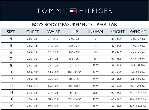 Vista 5 de Tommy Hilfiger Pantalón de vestir de sarga con parte delantera plana para niño