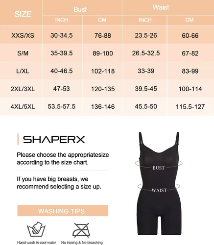Vista 3 de SHAPERX Body para mujer con control de abdomen, sin costuras, esculpiente, moldeador, camiseta sin mangas