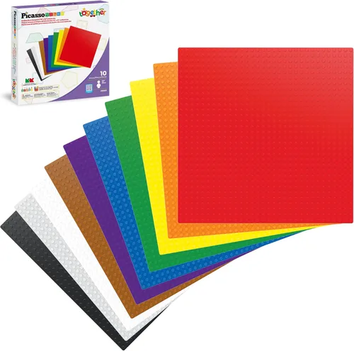Vista 9 de PicassoTiles Juego de 200 piezas de bloques de construcción de ladrillos de construcción grandes, juego de ladrillos STEM, juego de aprendizaje