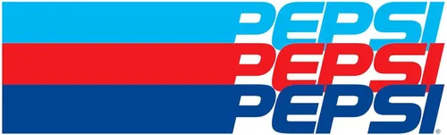 Vista 2 de CafePress Pepsi - Bolsa de maquillaje con cremallera a rayas, 8.5 x 6 pulgadas, Blanco