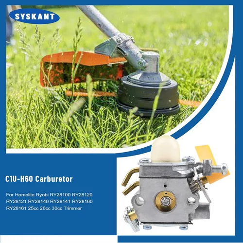 Vista 2 de Carburador con kit de herramientas de ajuste Destornillador de repuesto para Zama C1U-H60 Ryobi RY29550 RY30530 RY30550 RY30570 RY30931 RY30951