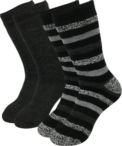 Vista 4 de HOT FEET - Calcetines térmicos para hombre, paquete de 24unidades, calcetines para frío extremo, para botas, calcetines de invierno con aislamiento